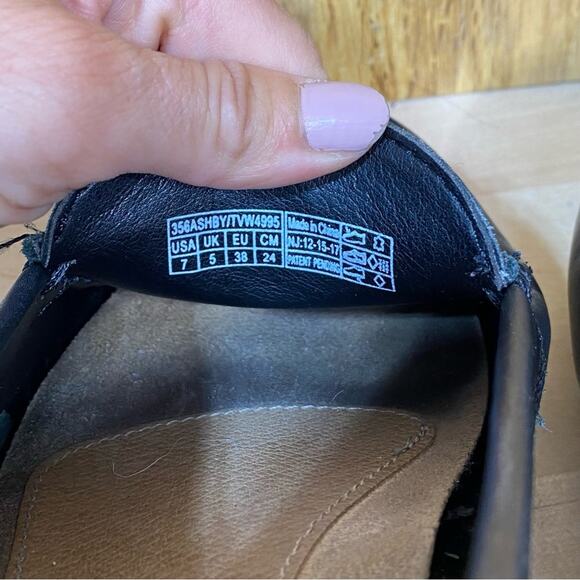 Vionic Black Leather Ashby Loafer Moc Toe 7 - Picture 7 of 10